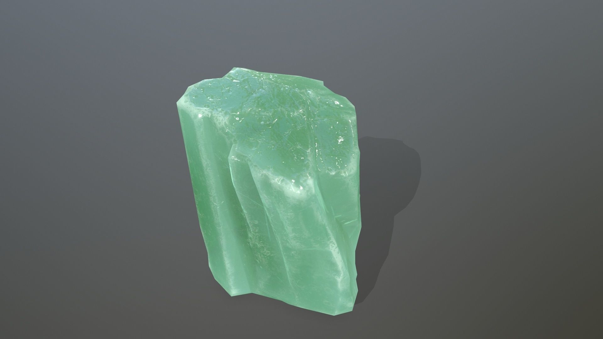 Ice Set jade stone Low-poly 3D model_8