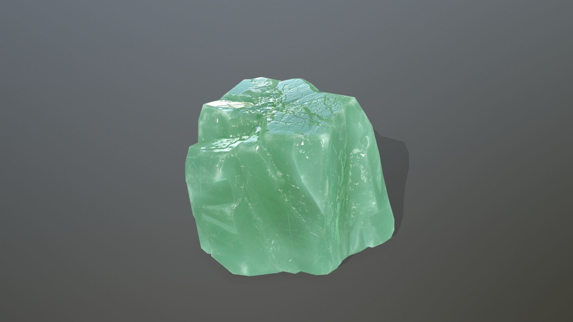 Ice Set jade stone Low-poly 3D model_11