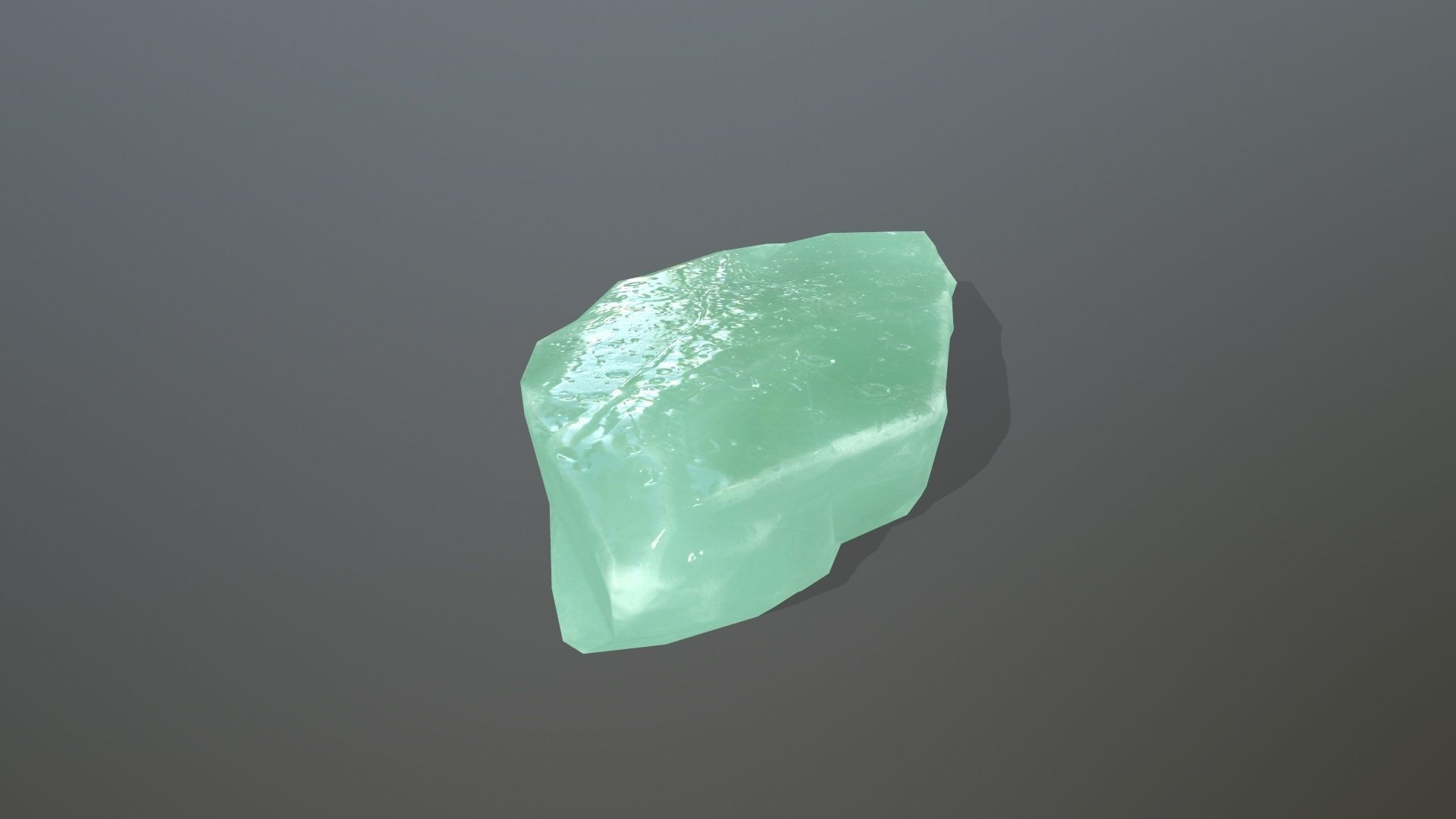 Ice Set jade stone Low-poly 3D model_7