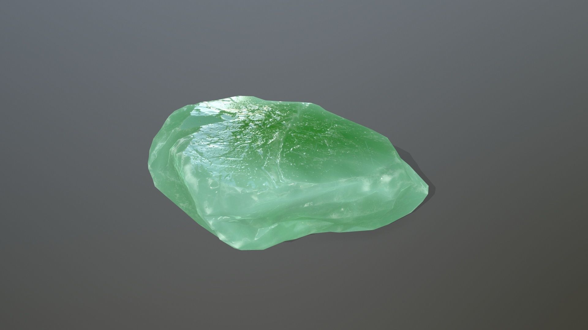 Ice Set jade stone Low-poly 3D model_3
