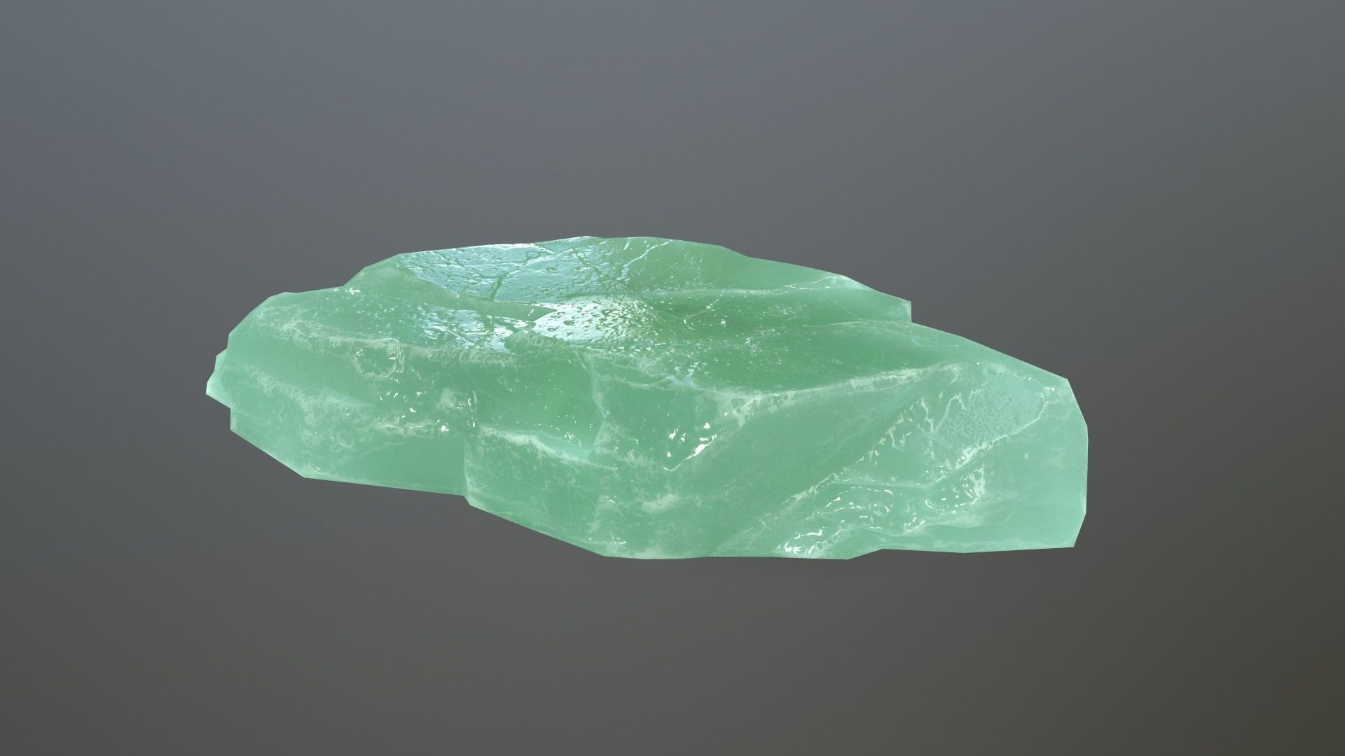 Ice Set jade stone Low-poly 3D model_14