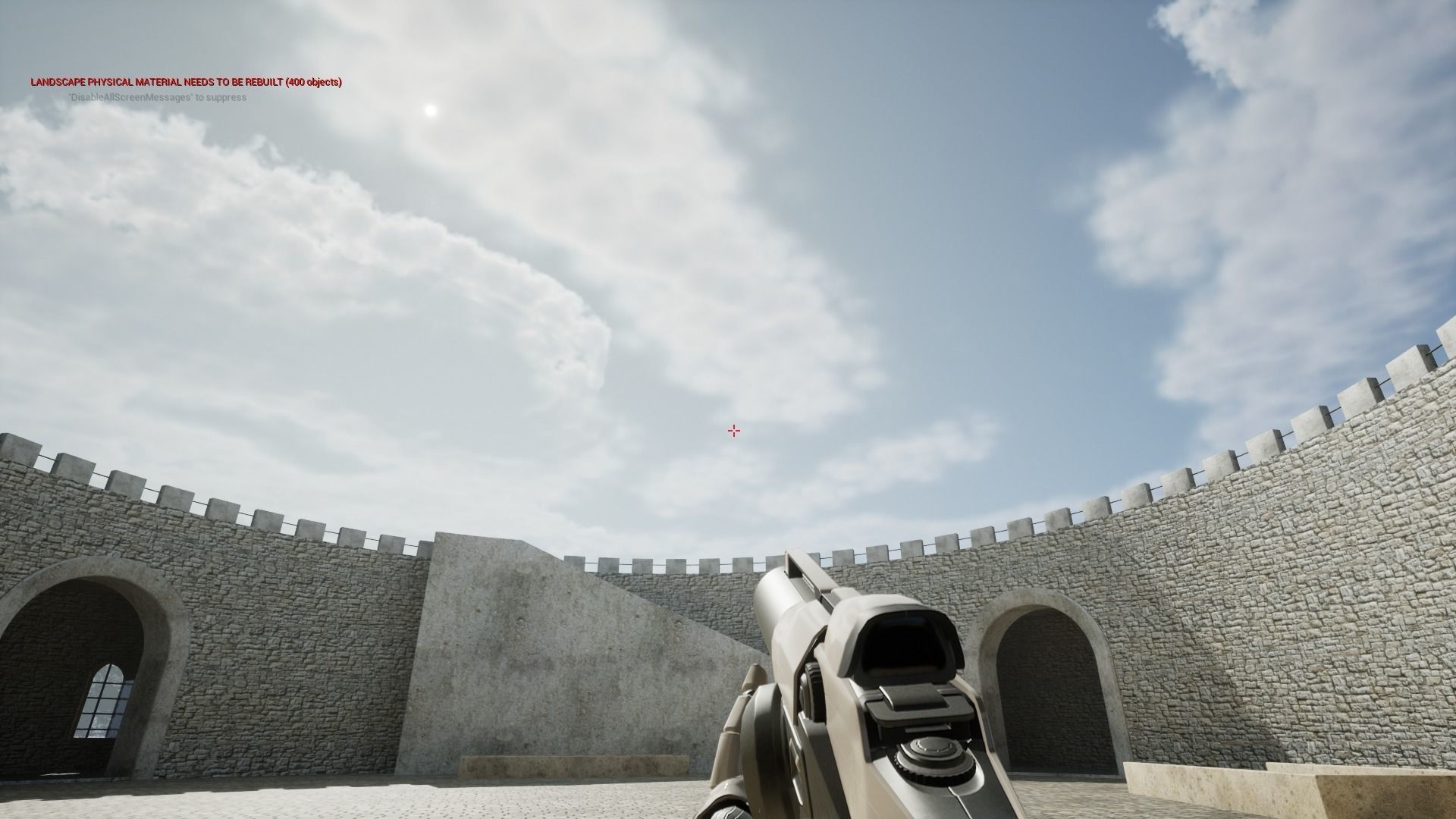 Castle with tower and stairs Low-poly 3D model_11