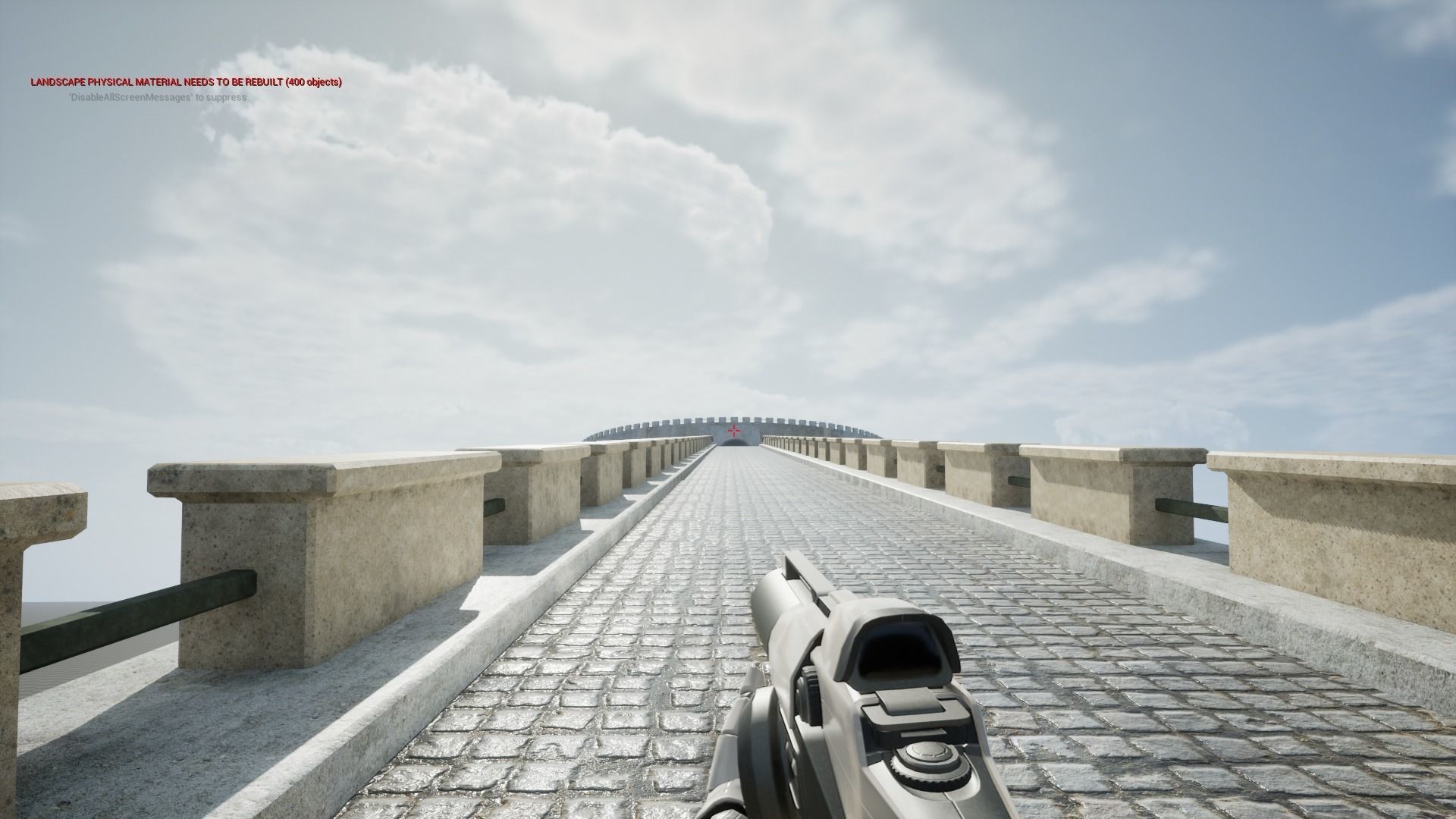 Castle with tower and stairs Low-poly 3D model_9