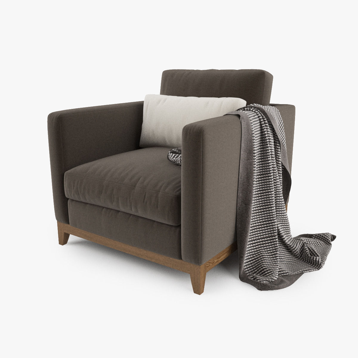 Crate and Barrel - Taraval Sofa Collection 3D model_12