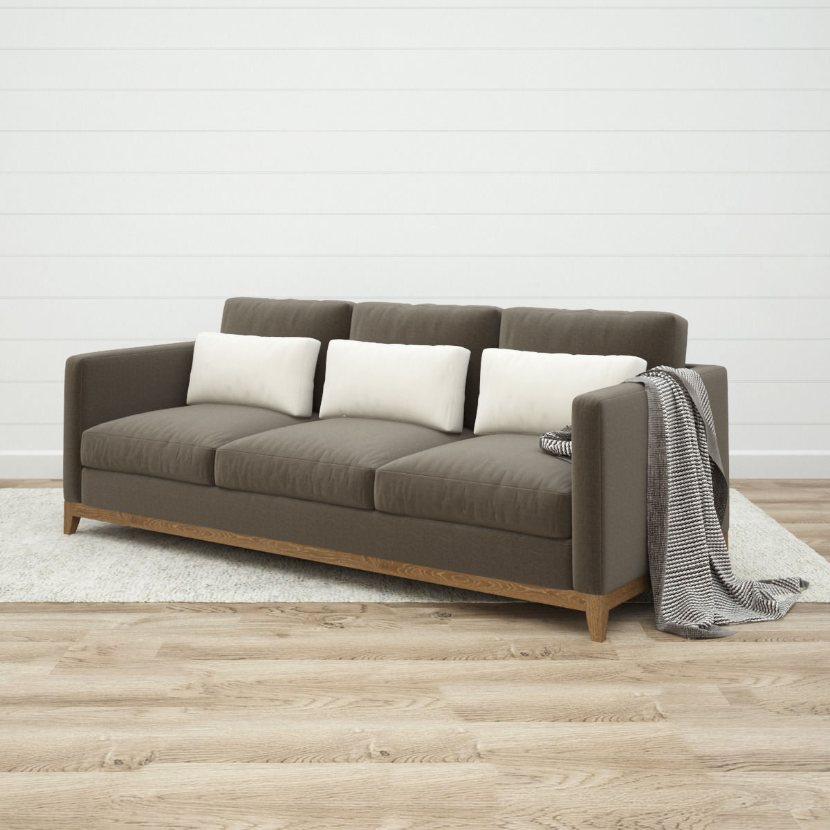 Crate and Barrel - Taraval Sofa Collection 3D model_1