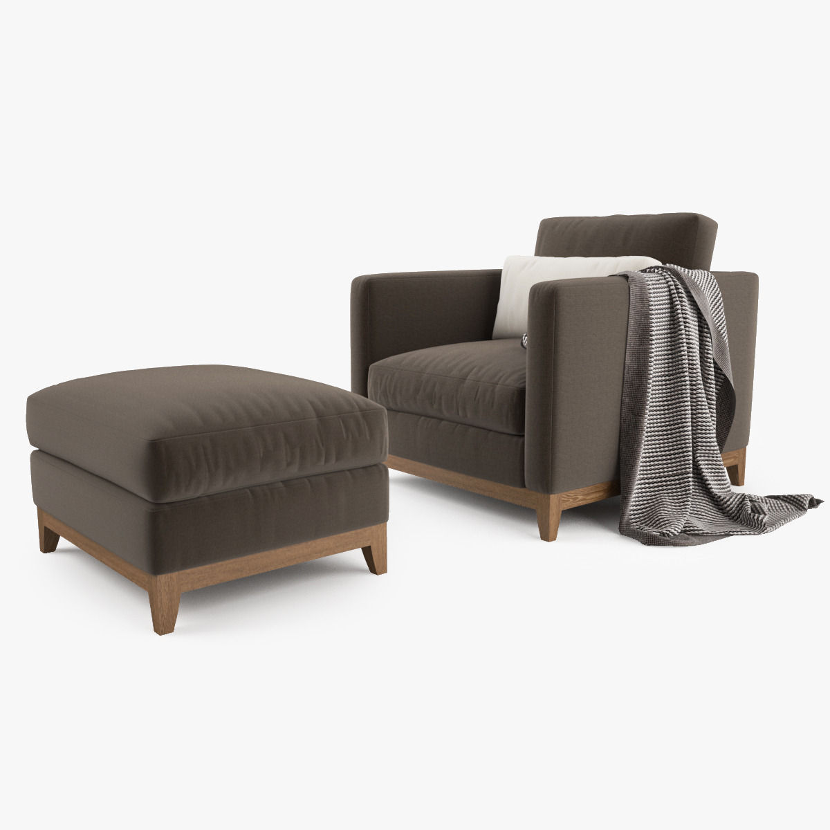 Crate and Barrel - Taraval Sofa Collection 3D model_10
