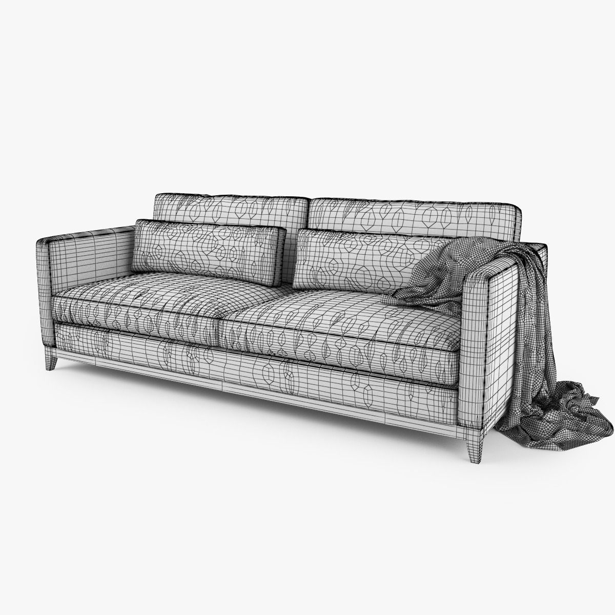 Crate and Barrel - Taraval Sofa Collection 3D model_32