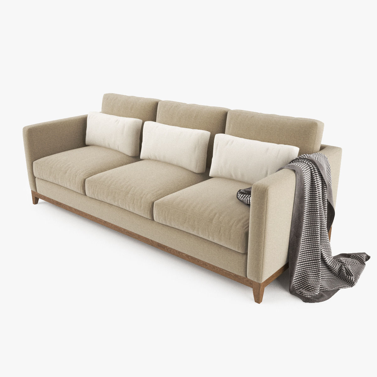 Crate and Barrel - Taraval Sofa Collection 3D model_6
