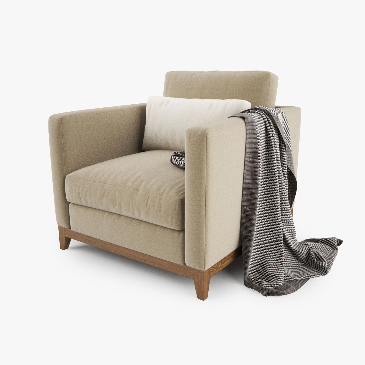 Crate and Barrel - Taraval Sofa Collection 3D model_11