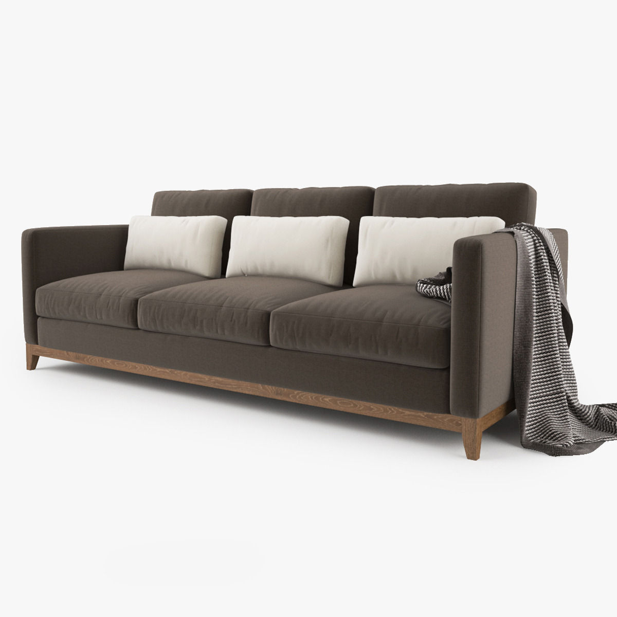 Crate and Barrel - Taraval Sofa Collection 3D model_2