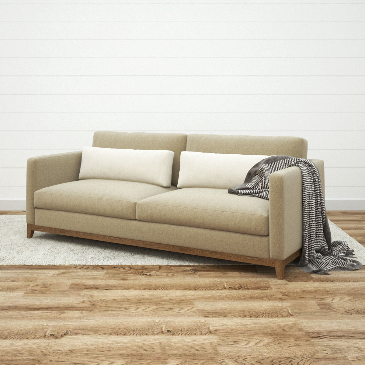 Crate and Barrel - Taraval Sofa Collection 3D model_14