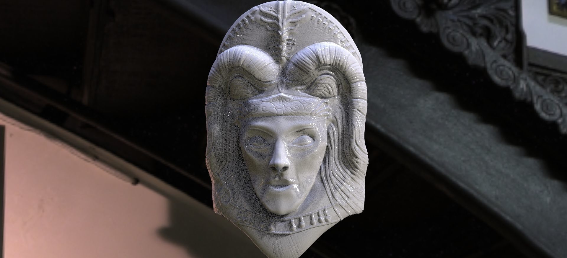 Athena Shield 3D model_1