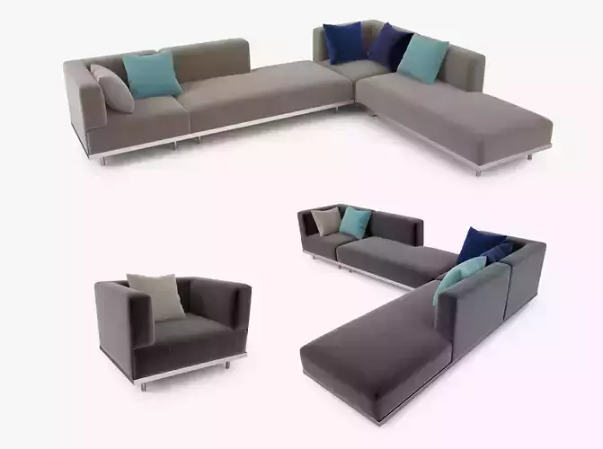 Royal Botania Lazy Sofa Collection 3D model
