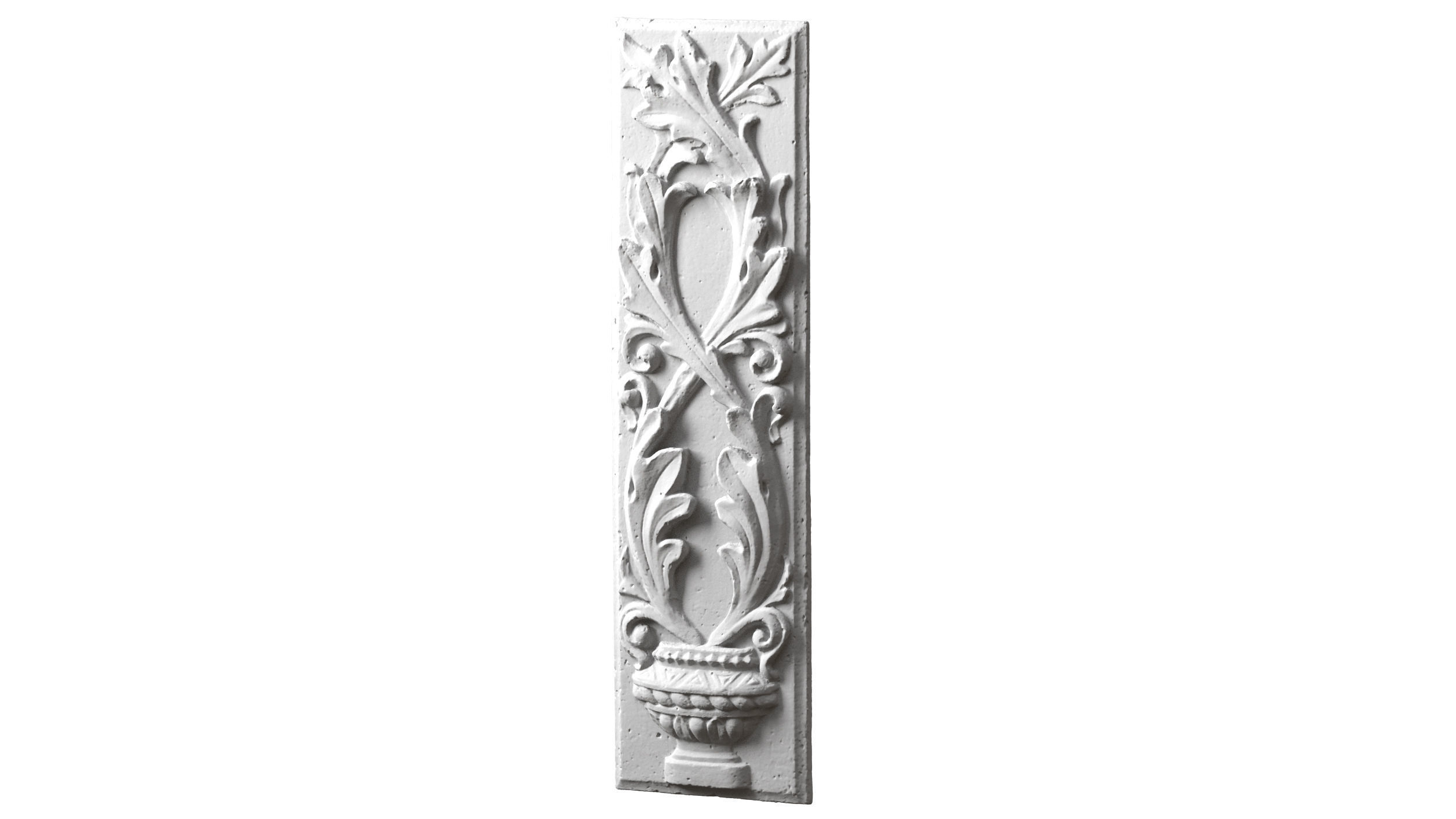 Classical relief stone carving decoration  3D model_1