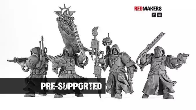 Janissaries - Command Squad of the Imperial Force 3D print model