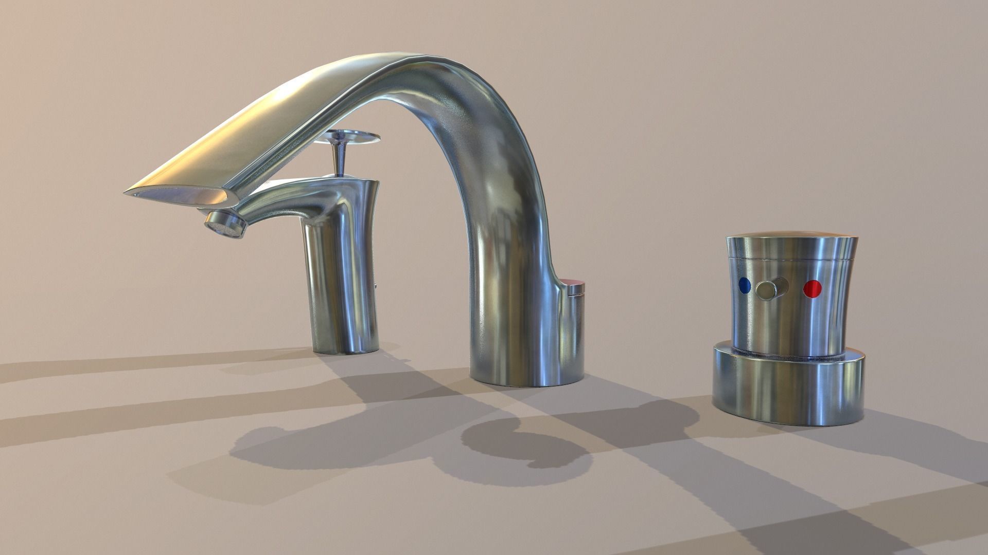 Faucet set1 3D model_7