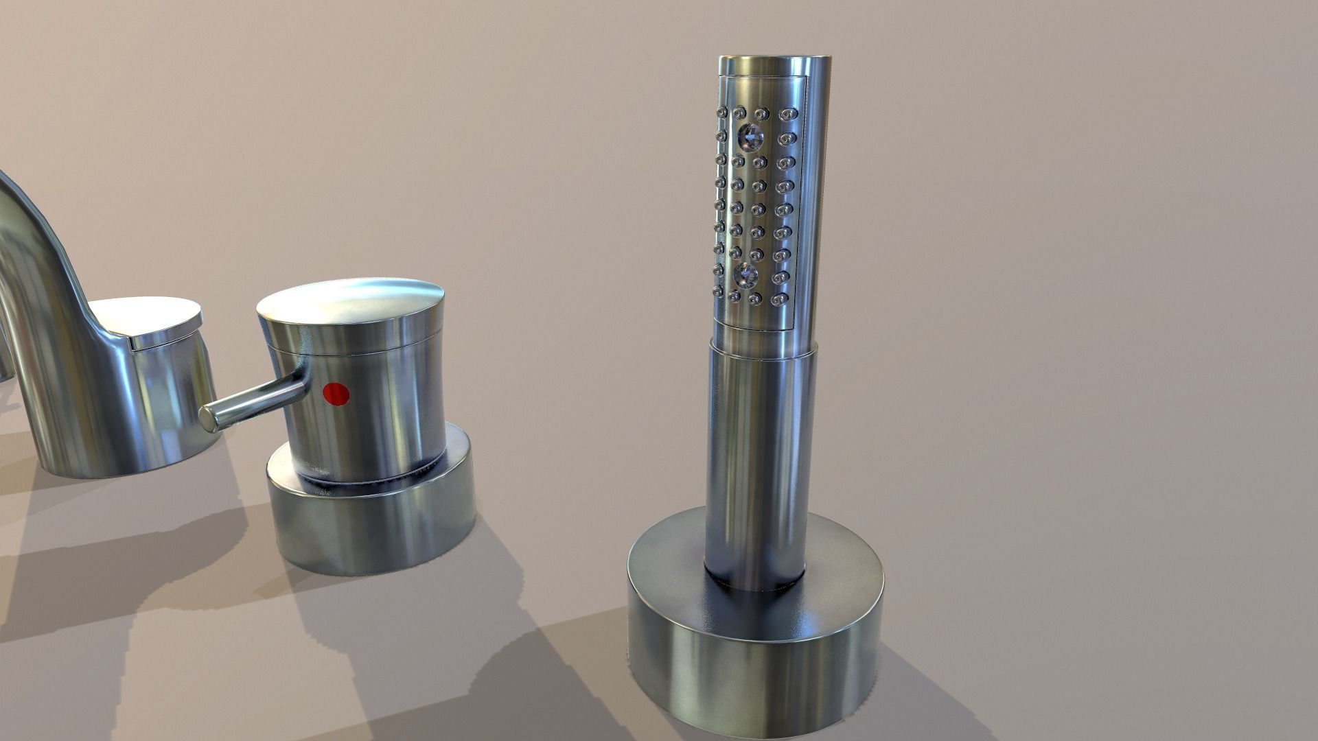 Faucet set1 3D model_6