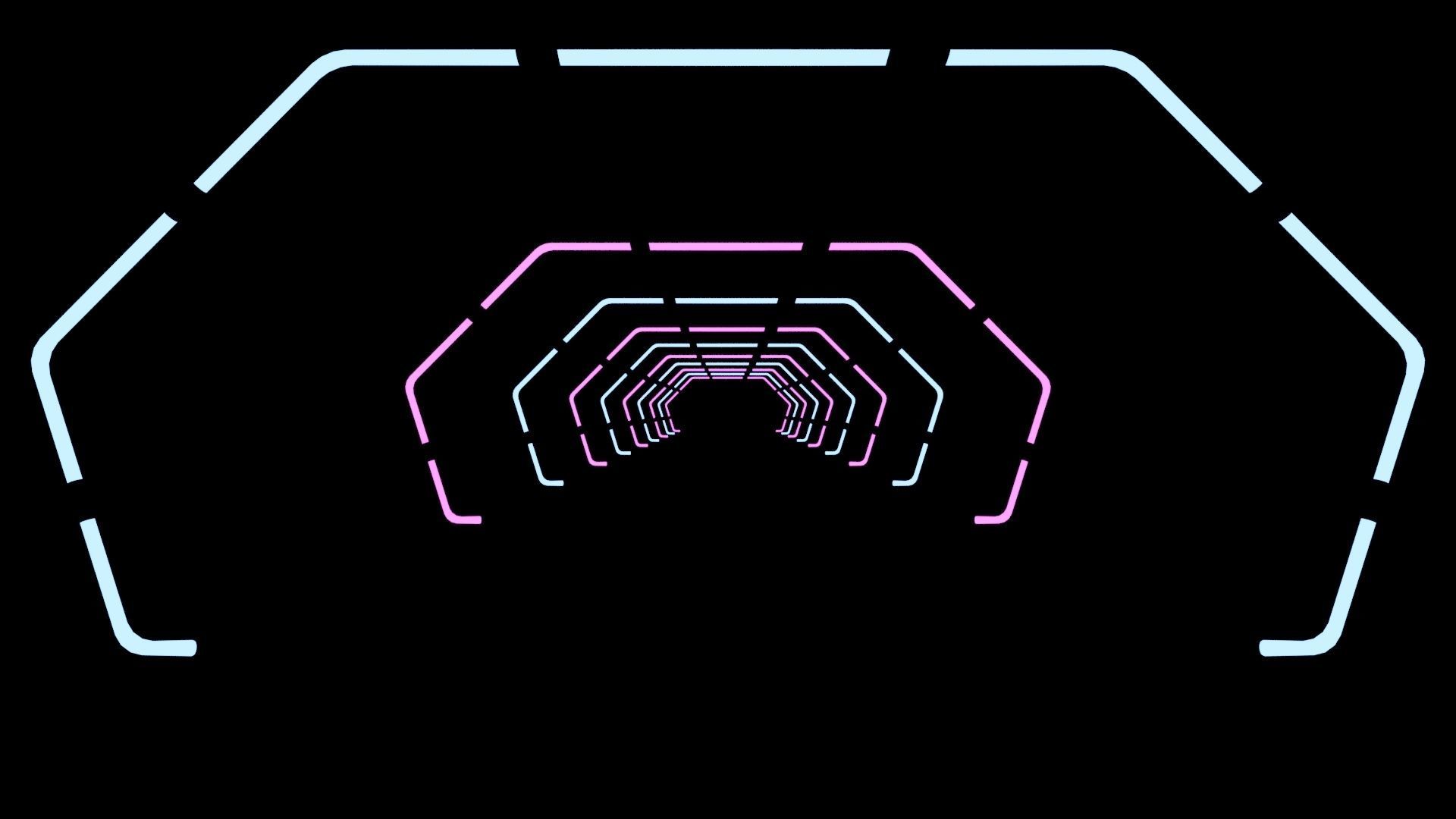 Hall Way - Empty Room - PBR 3D model_8