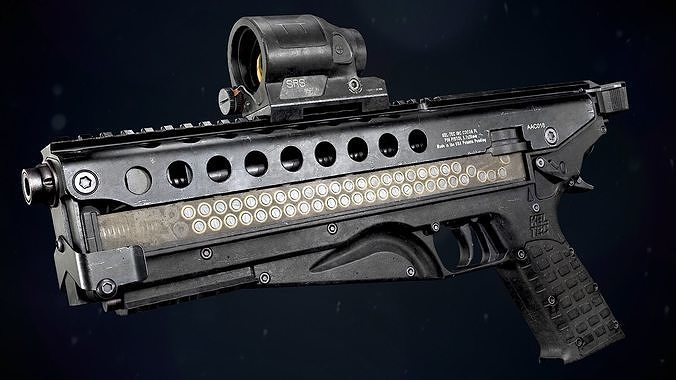 KelTec P50 - Game Ready PBR Asset Low-poly 3D model Low-poly 3D model