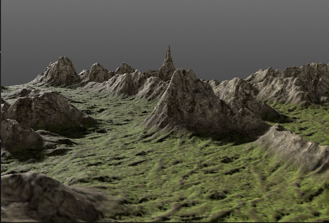 Game level landscape Kameron 3D model_5