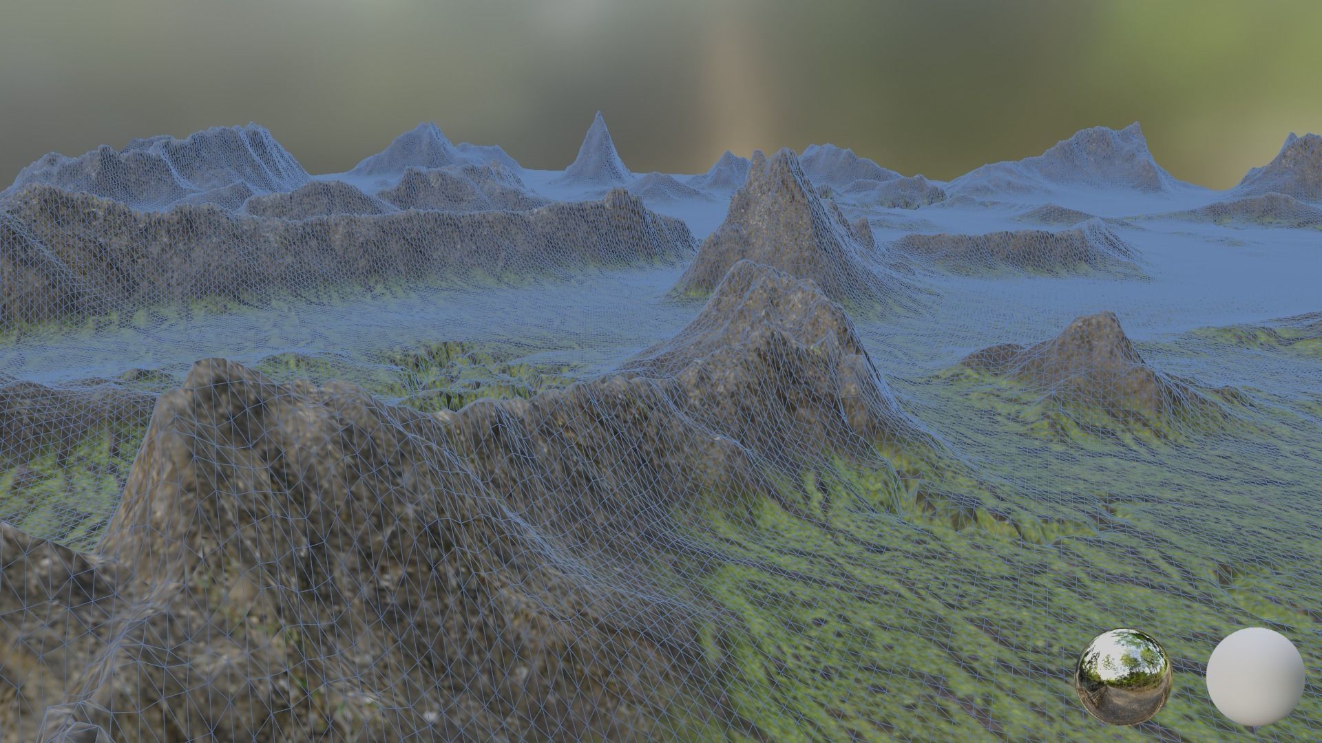Game level landscape Kameron 3D model_3
