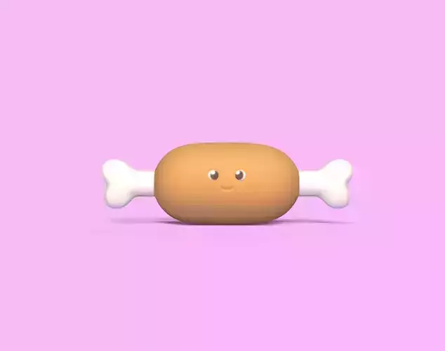 Cute Meat 3D print model Cute Meat 3D print model