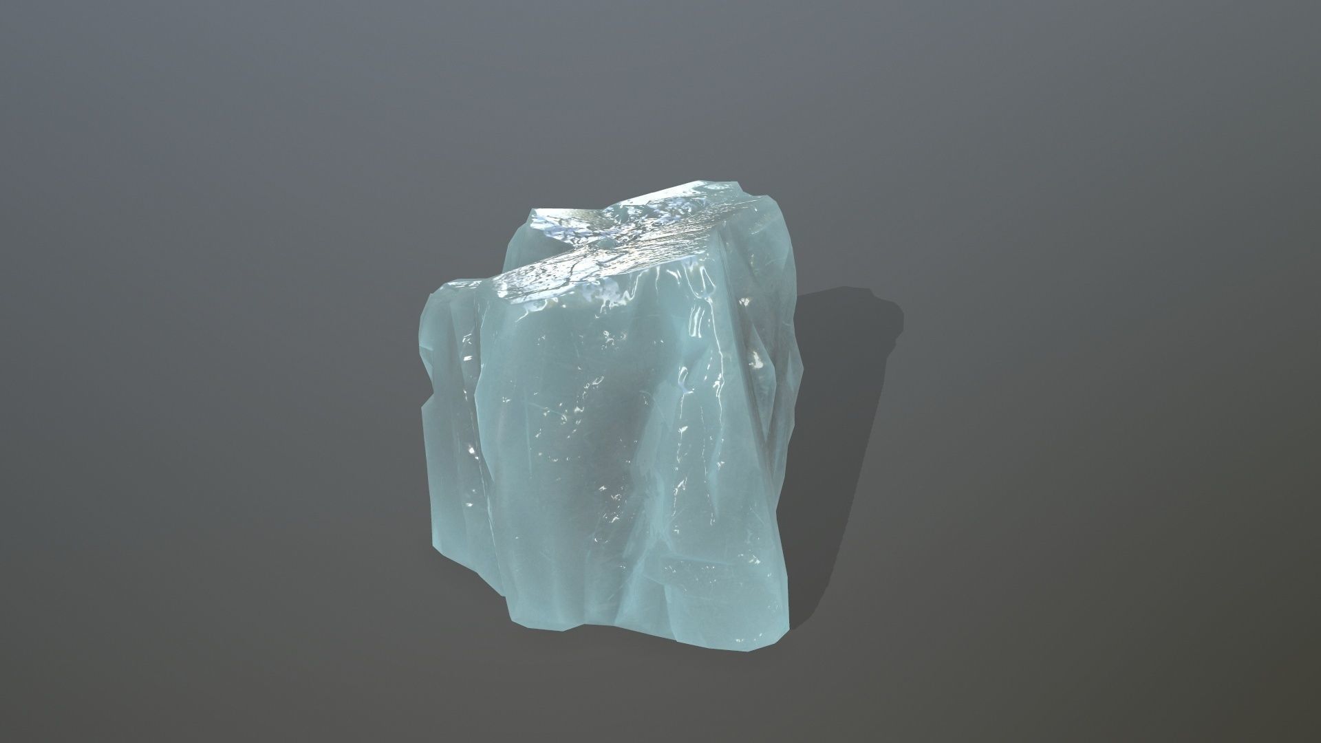 Ice Set rock Low-poly 3D model_12