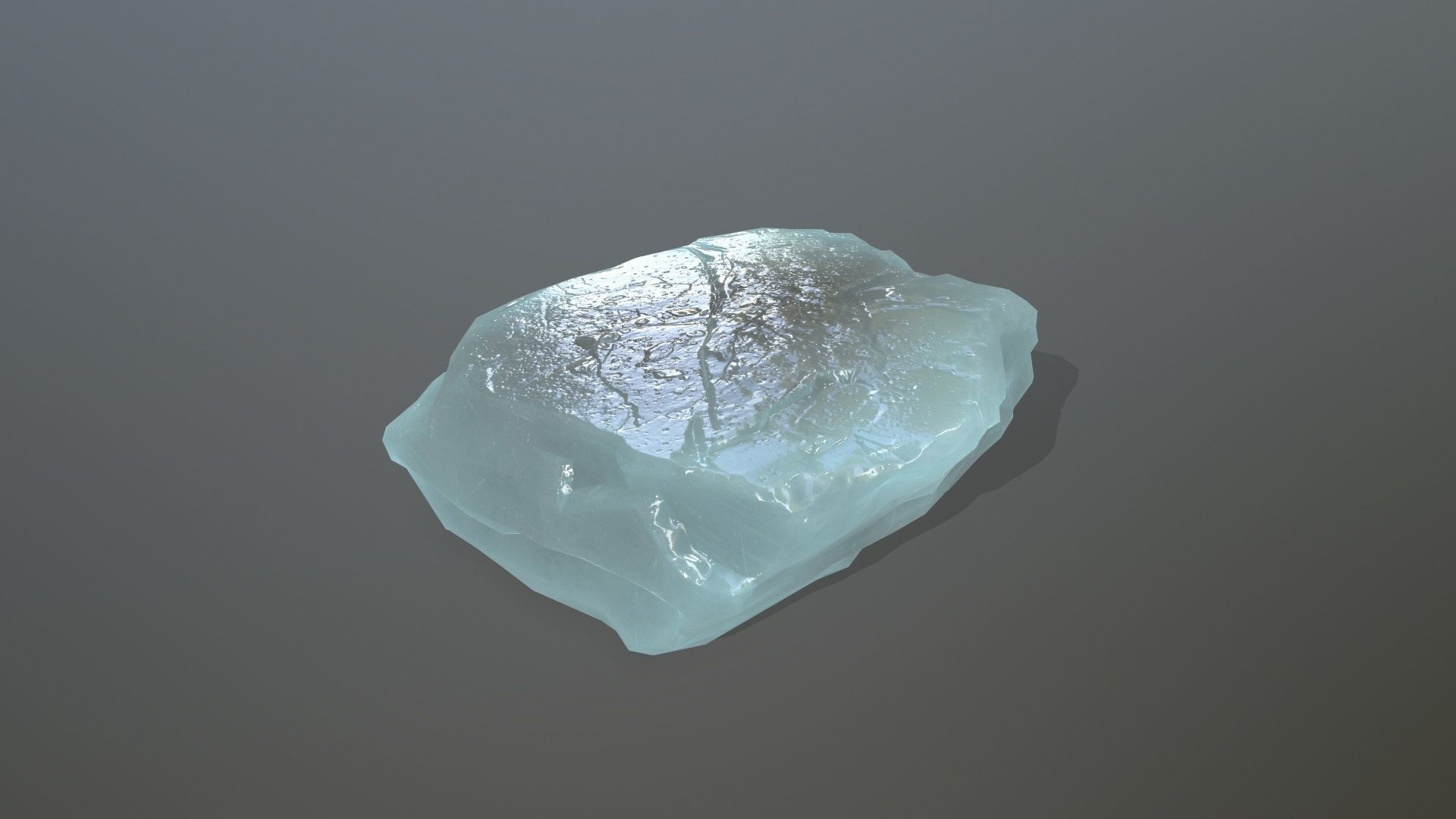 Ice Set rock Low-poly 3D model_4
