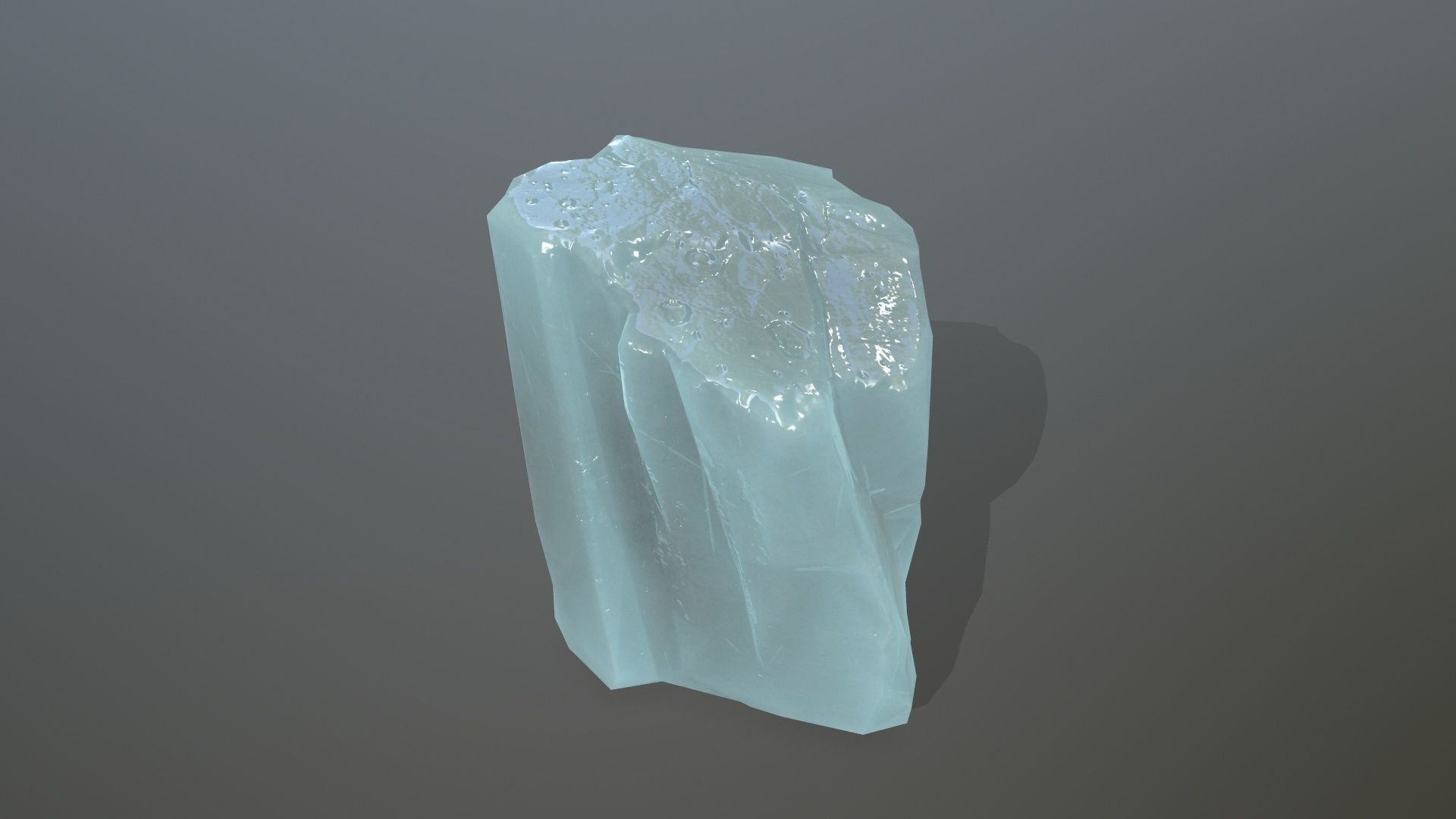 Ice Set rock Low-poly 3D model_7
