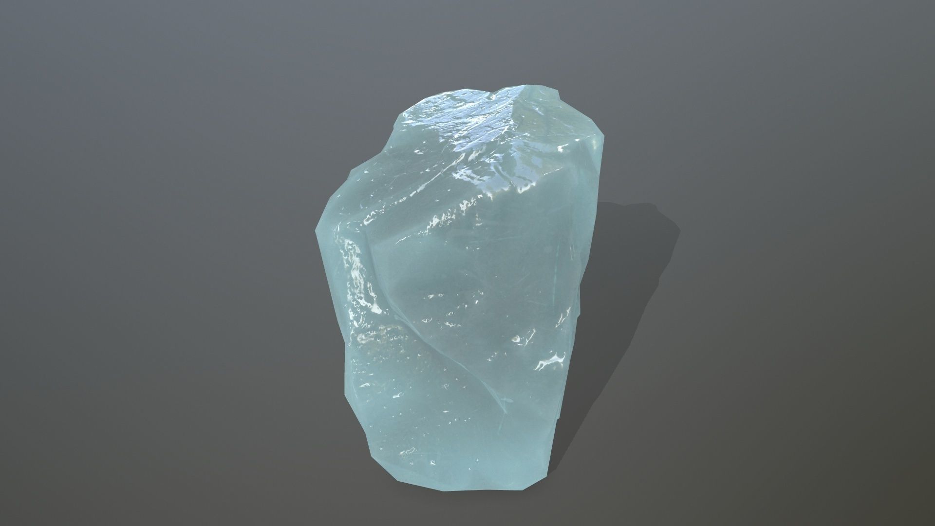 Ice Set rock Low-poly 3D model_9
