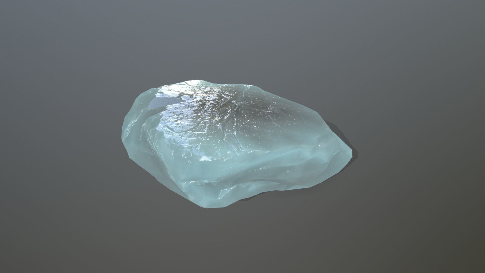 Ice Set rock Low-poly 3D model_3