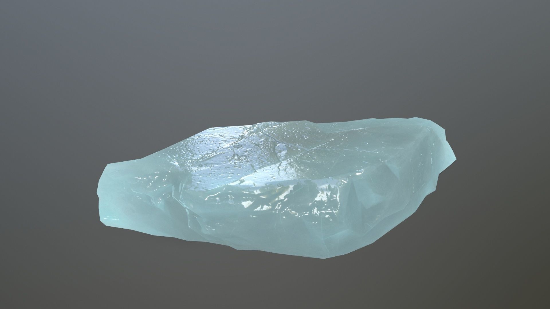 Ice Set rock Low-poly 3D model_15