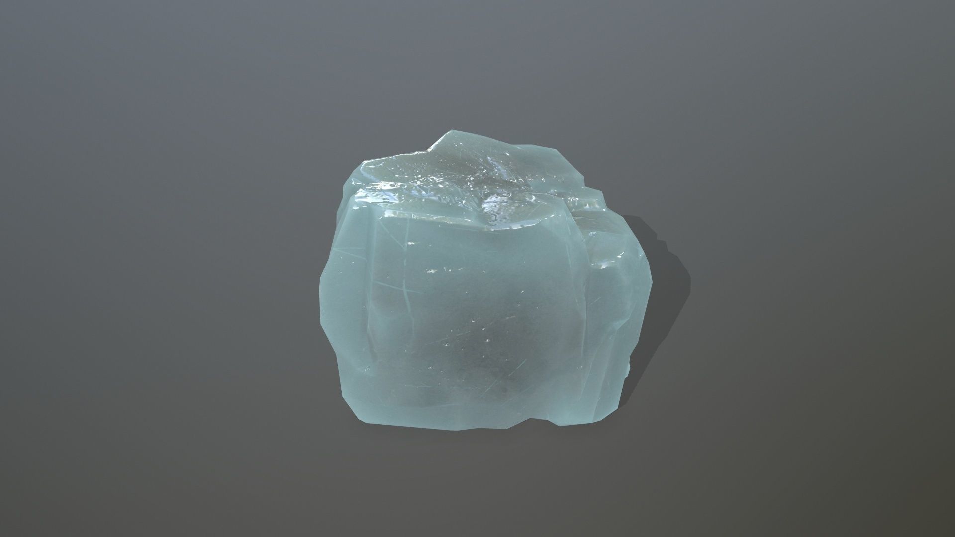 Ice Set rock Low-poly 3D model_11