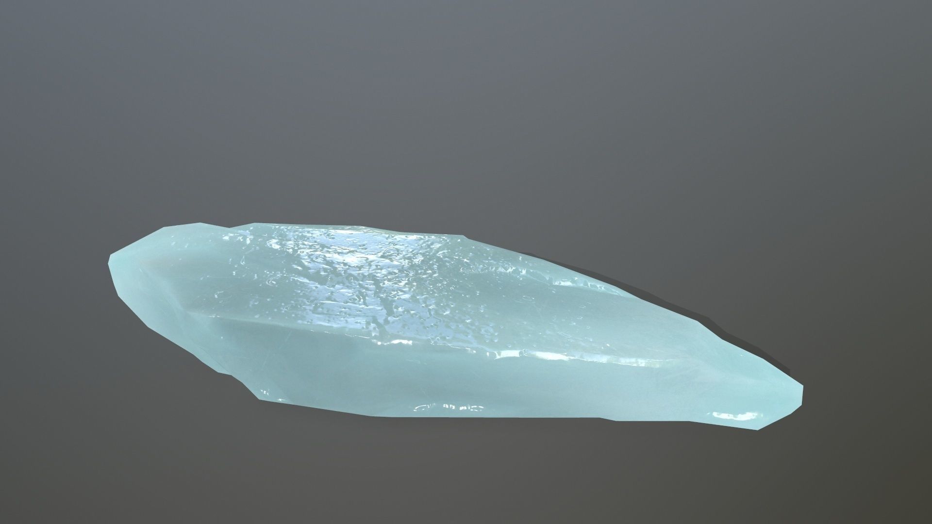 Ice Set rock Low-poly 3D model_6