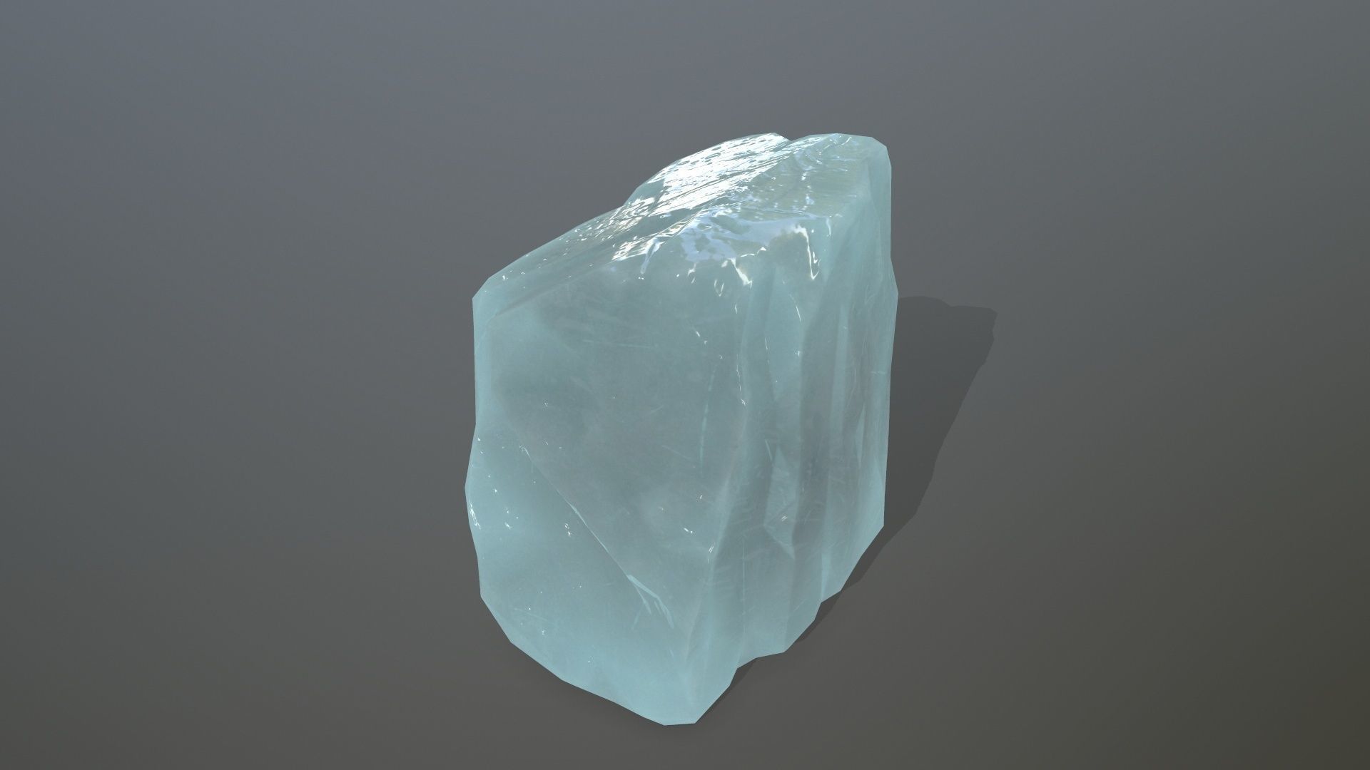 Ice Set rock Low-poly 3D model_8