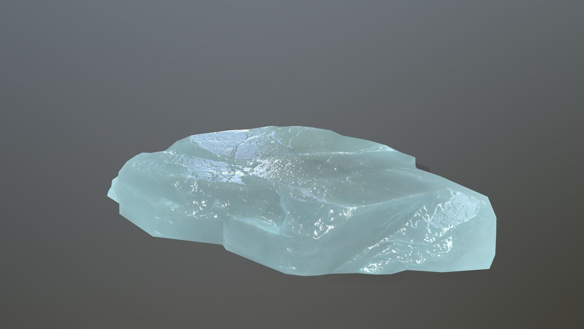 Ice Set rock Low-poly 3D model_13
