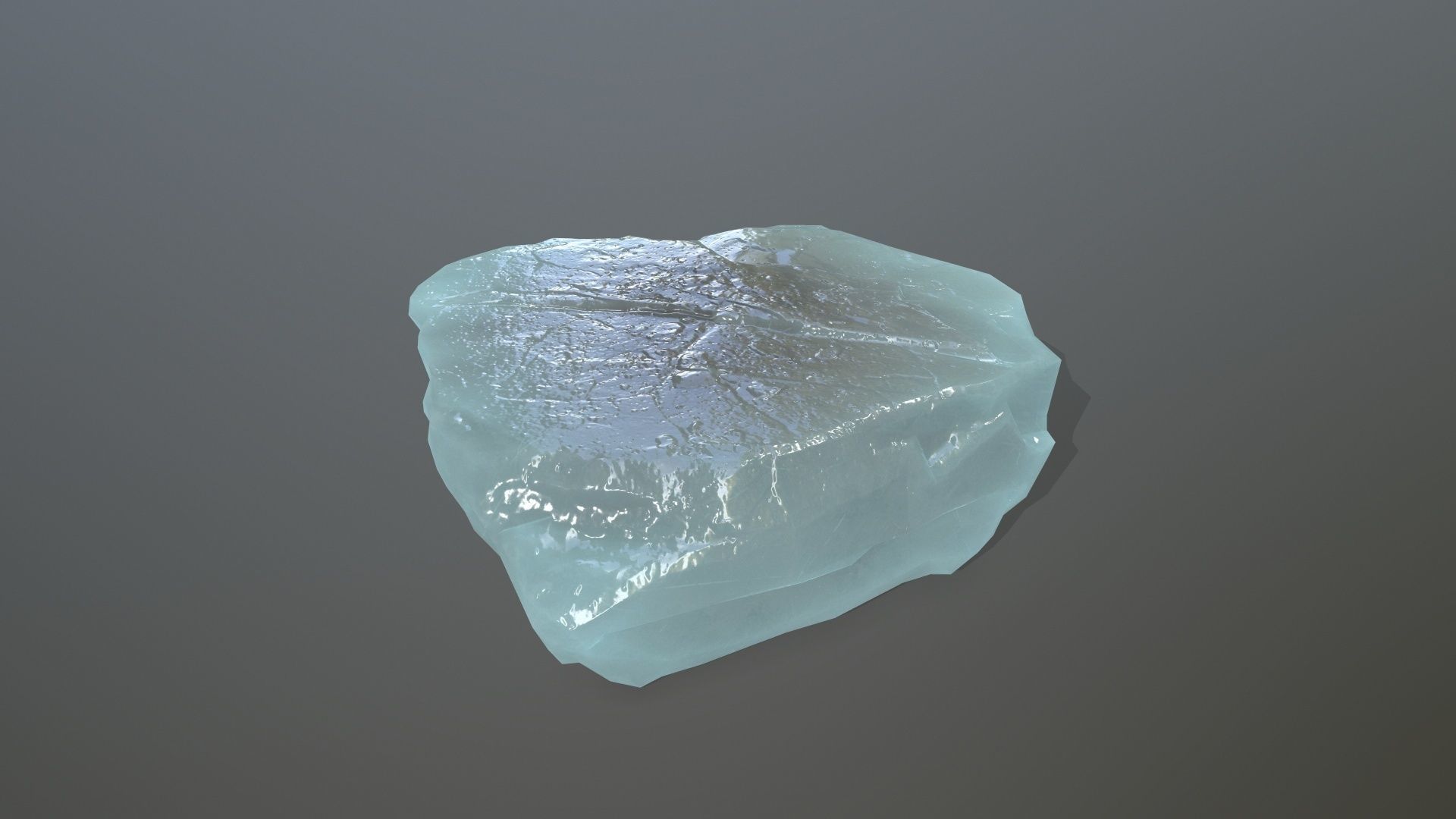 Ice Set rock Low-poly 3D model_2