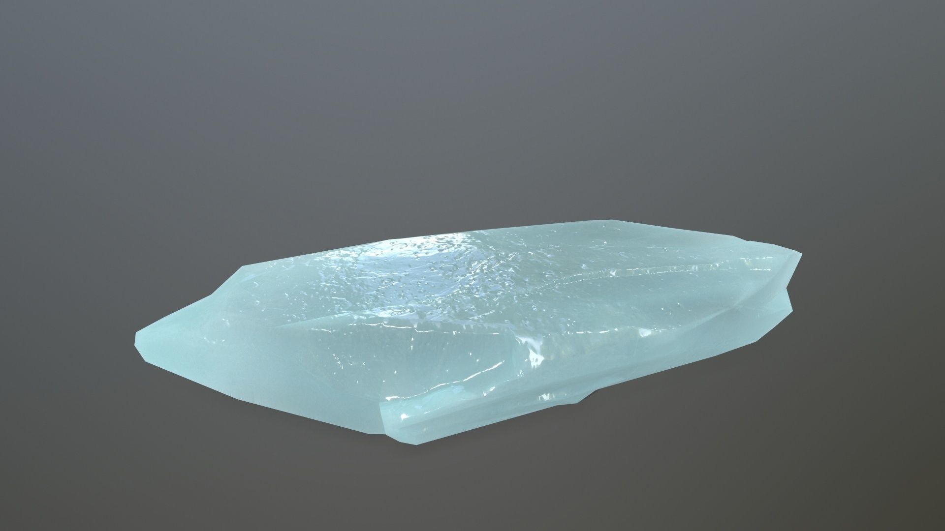 Ice Set rock Low-poly 3D model_5