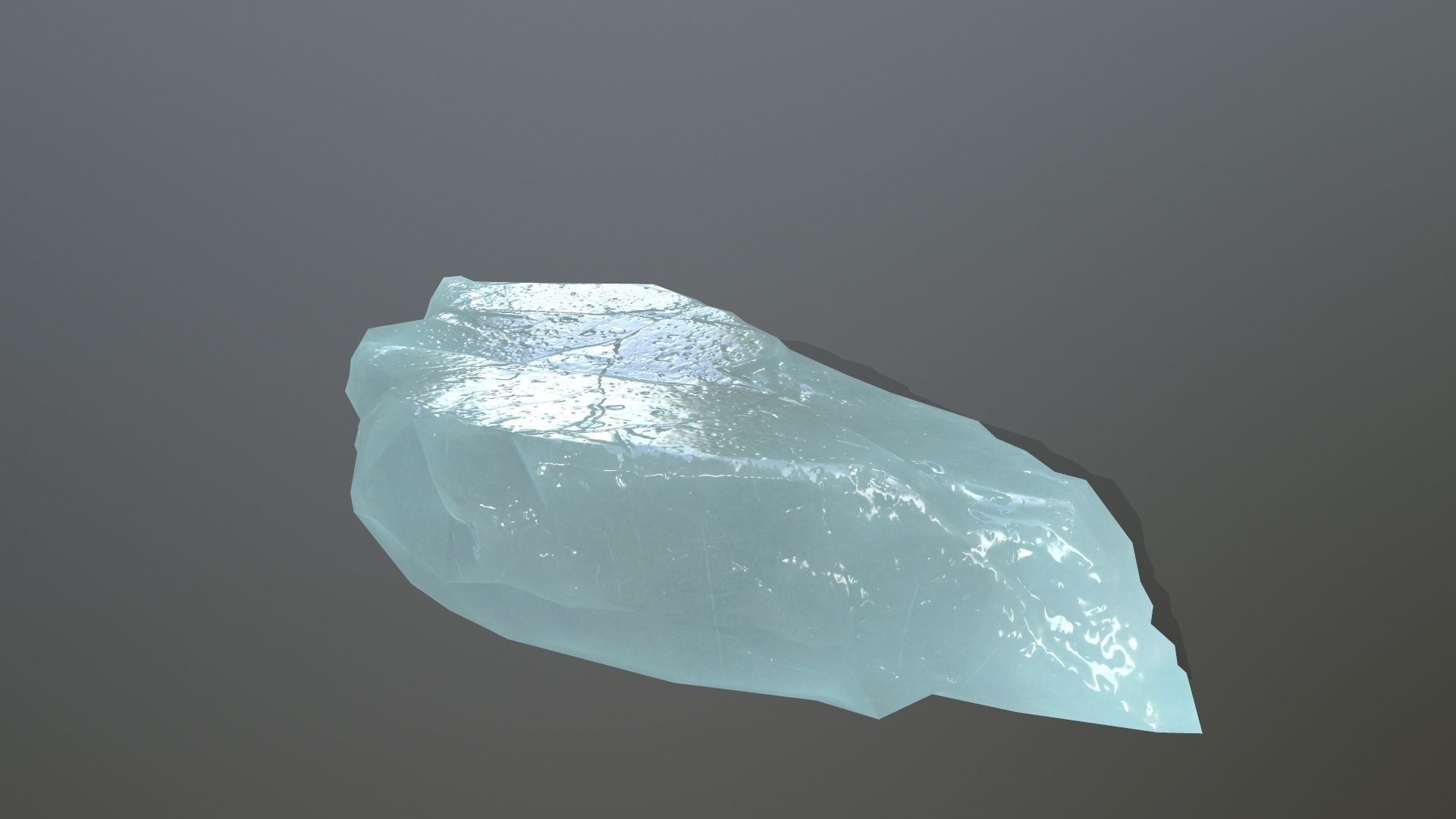 Ice Set rock Low-poly 3D model_14