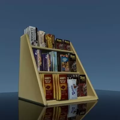 Retail Candy - Chocolate Display 3D model_0