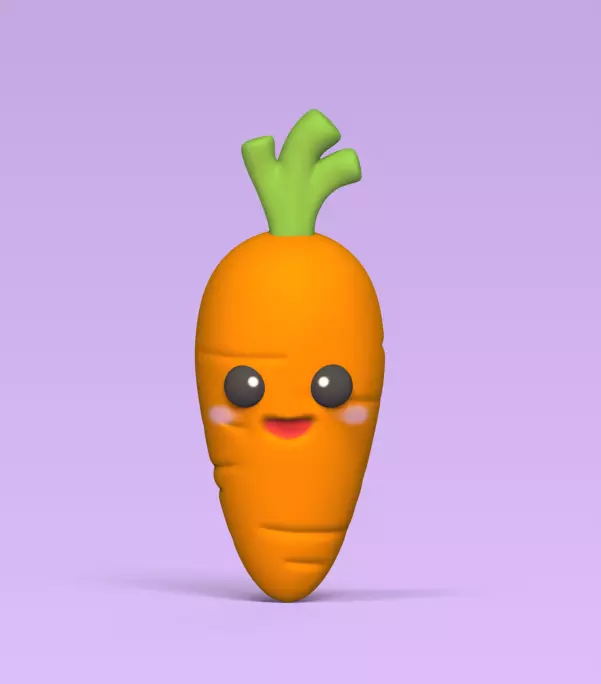 Cute Carrot 3D print model