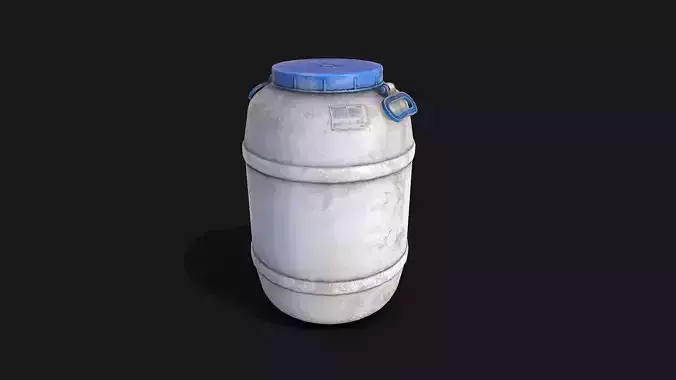 White plastic Barrel