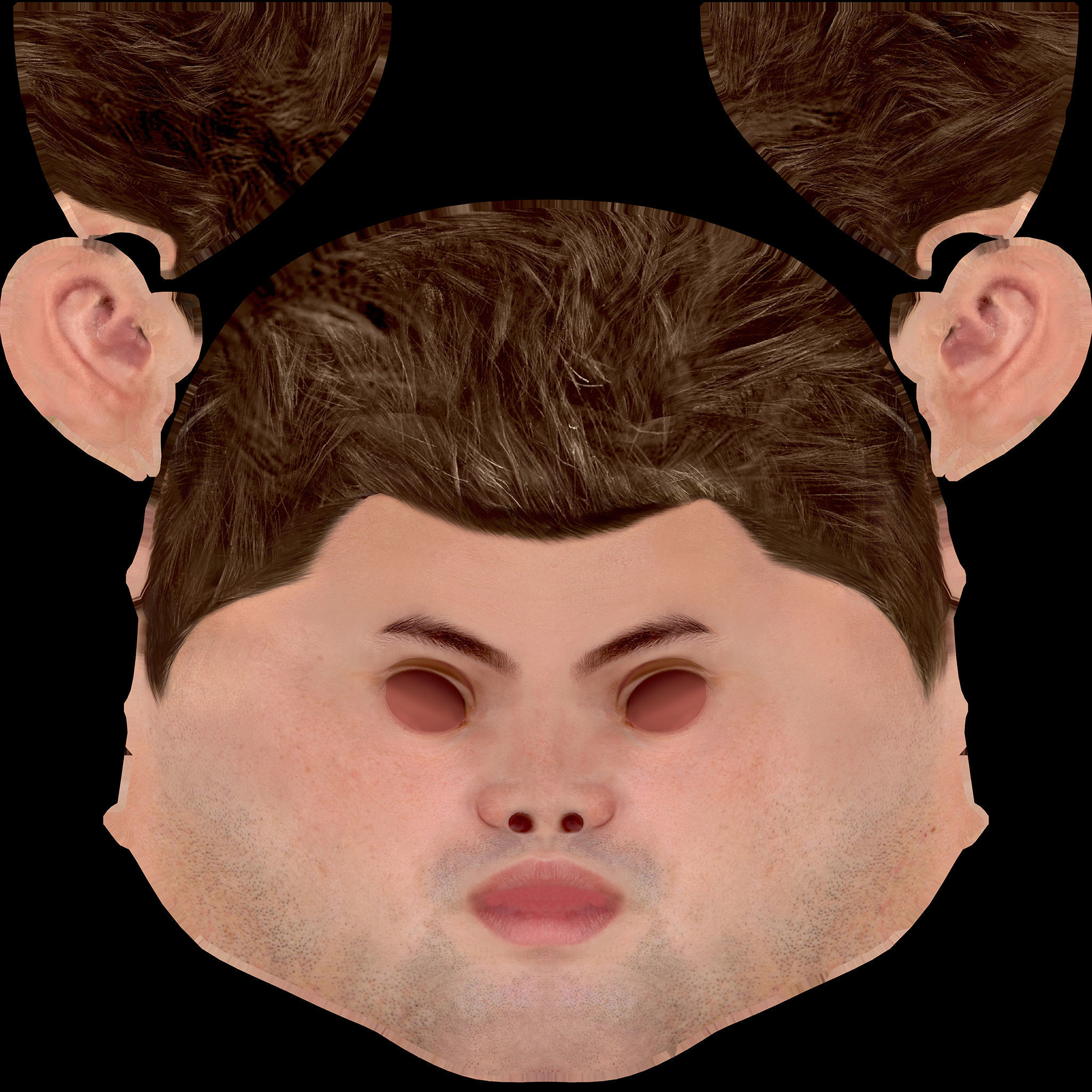 Raw Edge T-shirt Low-poly 3D model_24