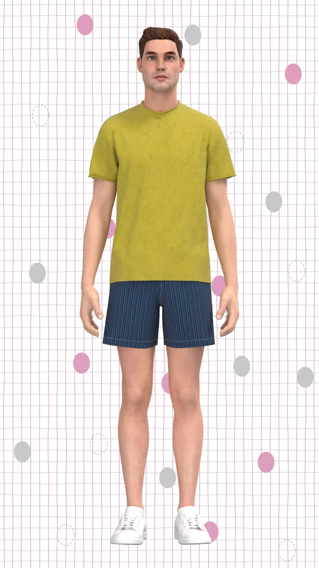 Raw Edge T-shirt Low-poly 3D model_0