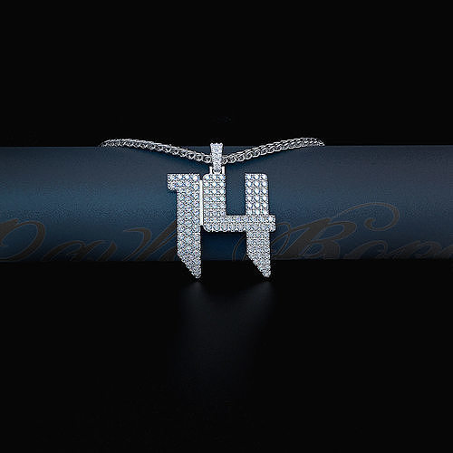 Numbers necklace 3D print model