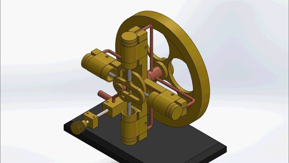 THE PLUS FOUR STEAM ENGINE Free 3D model