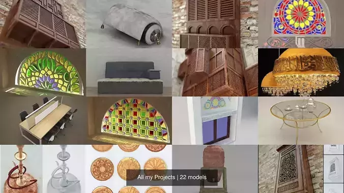 All my Projects 3D Model Collection
