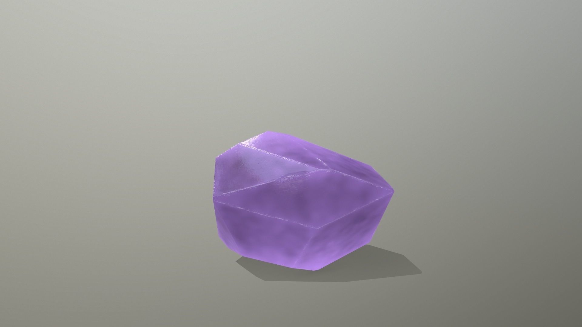 Crystal Set Low-poly 3D model_2