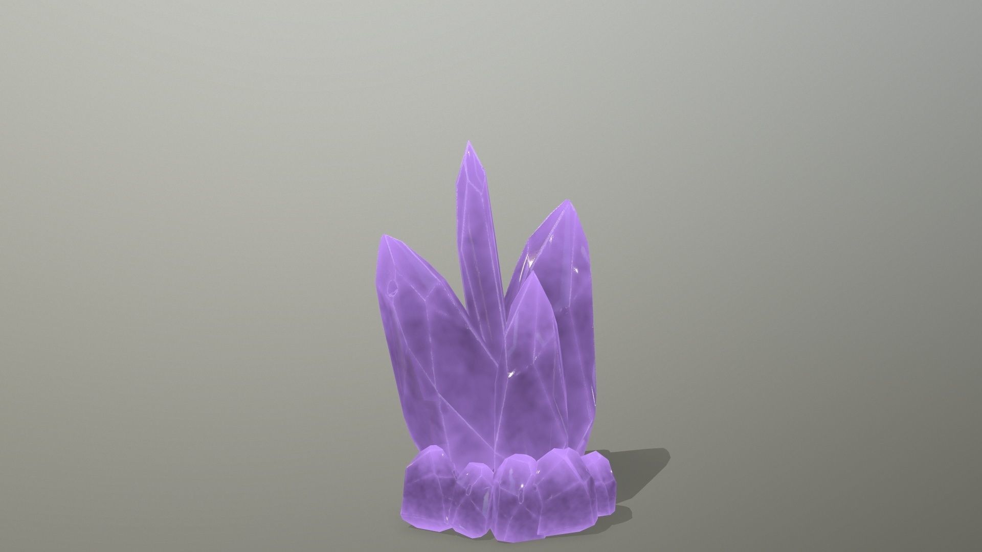 Crystal Set Low-poly 3D model_19
