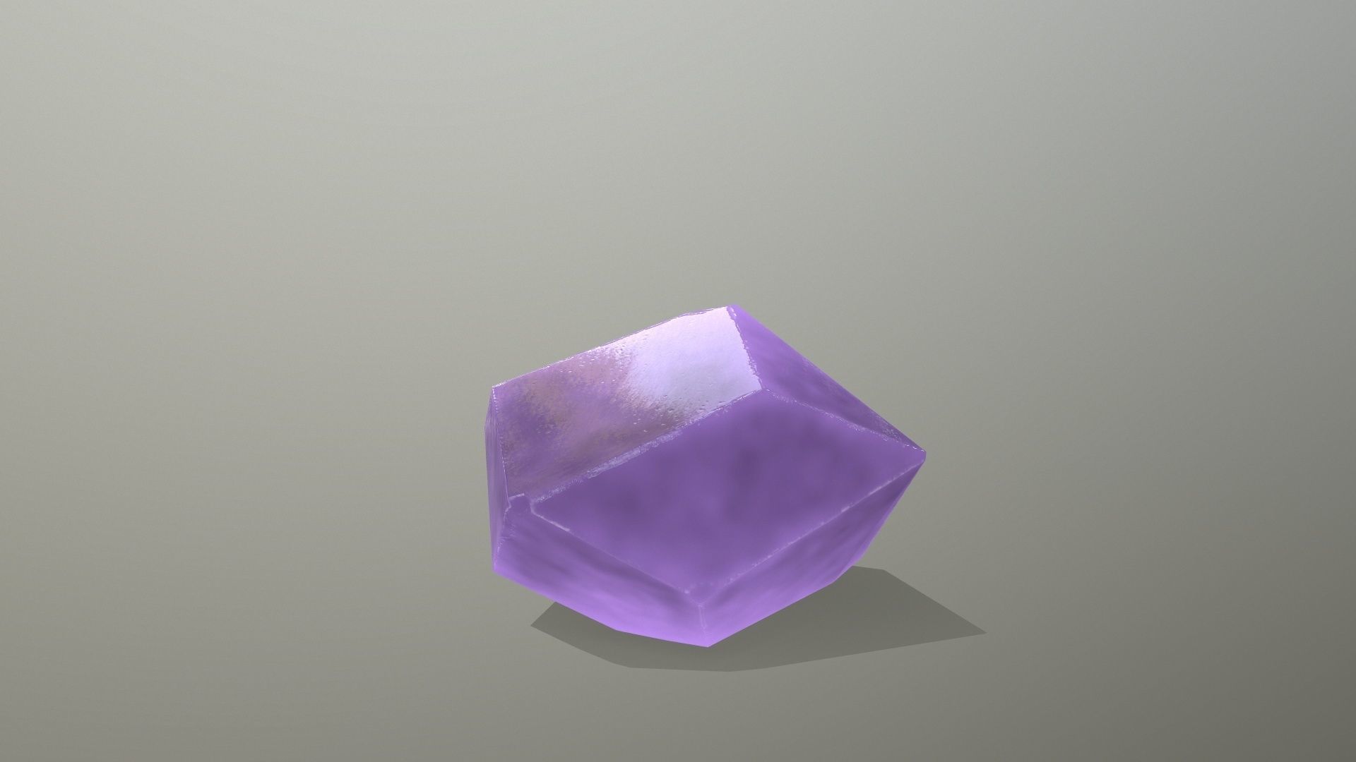 Crystal Set Low-poly 3D model_3